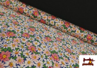 Tissu en Crêpe avec Imprimé Floral