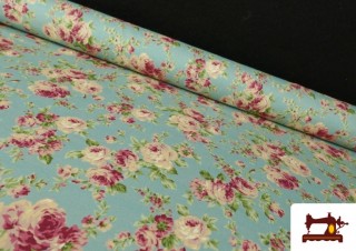 Acheter Tissu Imprimé avec Fleurs Romantiques Acheter Tissu Imprimé avec Fleurs Romantiques