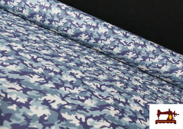 copy of Tissu Popeline en Coton avec Imprimé Camouflage