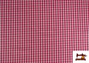 Acheter Tissu avec Carreaux Vichy en Coton 100% couleur Fuchsia