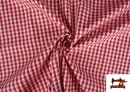 Acheter en ligne Tissu avec Carreaux Vichy en Coton 100% couleur Rouge