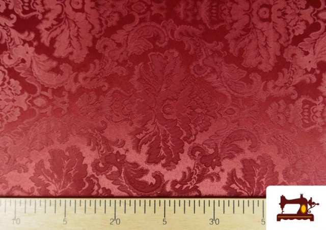 Acheter en ligne copy of Tissu Fantaisie Jacquard Médiéval couleur Rouge