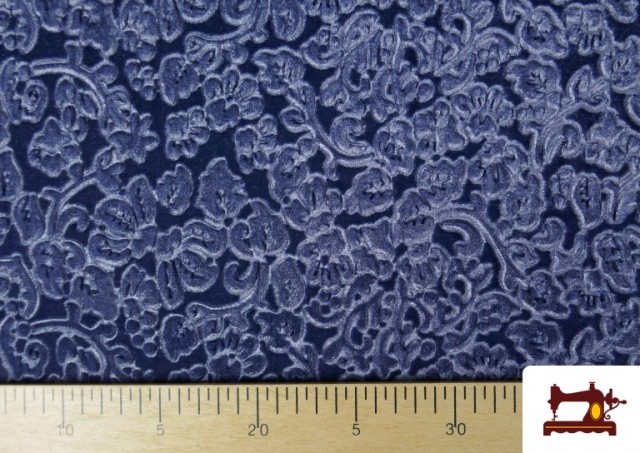 Acheter en ligne copy of Tissu Popeline en Coton avec Imprimé Camouflage couleur Bleu