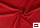 Acheter en ligne Tissu en Lin de Couleurs couleur Rouge