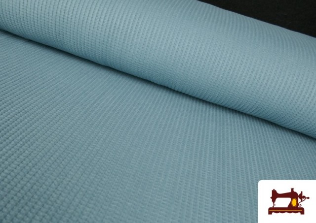 Acheter copy of Tissu de Tee-Shirt avec Cerises Pin-Up couleur Bleu
