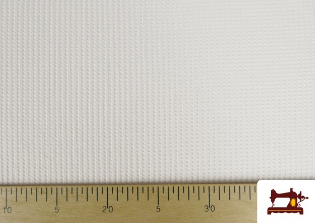 Acheter Tissu de Tee-Shirt en Coton Waffle Tissé de Couleurs couleur Blanc