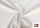 Vente de Tissu de Tee-Shirt en Coton Waffle Tissé de Couleurs couleur Blanc