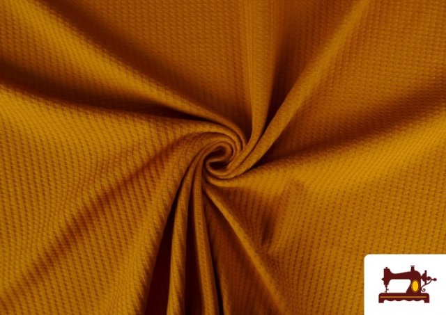 copy of Tissu de Tee-Shirt avec Cerises Pin-Up couleur Moutarde