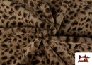 Vente en ligne de Tissu à Poil Doux avec Imprimé Animal Léopard