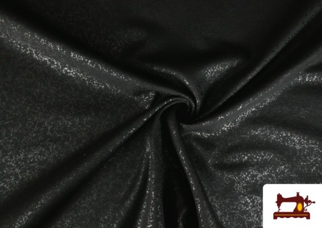 Acheter Tissu Style PuntRoma avec Brillants couleur Noir