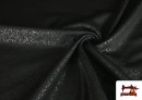 Vente de Tissu Style PuntRoma avec Brillants couleur Noir