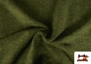 Tissu en Laine Curly de Tee-Shirt couleur Vert