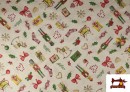 Acheter Tissu pour Décoration avec Casse-Noisette de Noël (Largeur 140 cm)