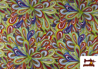 Acheter Tissu en Stretch avec Imprimé Multicolore