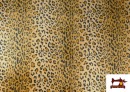 Vente de Tissu en Coraline Polaire Douce Léopard Marron