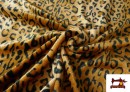 Vente en ligne de Tissu en Coraline Polaire Douce Léopard Marron