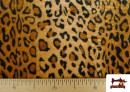 Tissu en Coraline Polaire Douce Léopard Marron