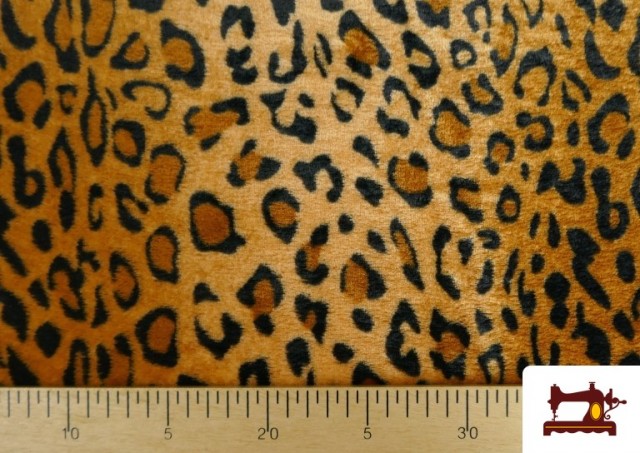 Tissu en Coraline Polaire Douce Léopard Marron