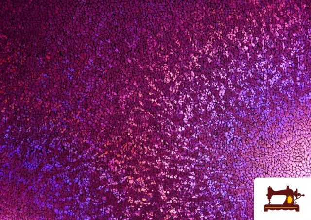 Vente de Tissu en Lycra Doré avec Hologramme Multicolore couleur Rosé