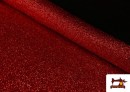 Tissu Raphia Métallisé Rouge