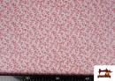 Acheter en ligne copy of Tissu en Coton Imprimé avec Fleurs de Couleurs couleur Rouge