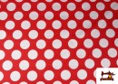 Acheter copy of Tissu Rouge à Pois Noirs
