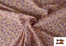 copy of Tissu en Crêpe Floral couleur Violet