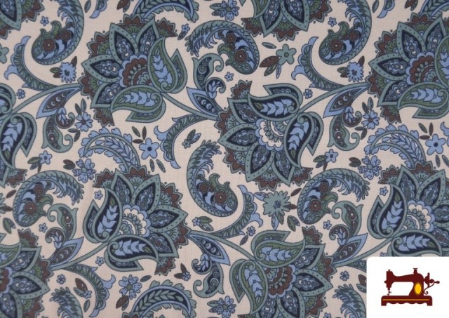 Vente de copy of Tissu French Terry avec Imprimé Floral Multicolore