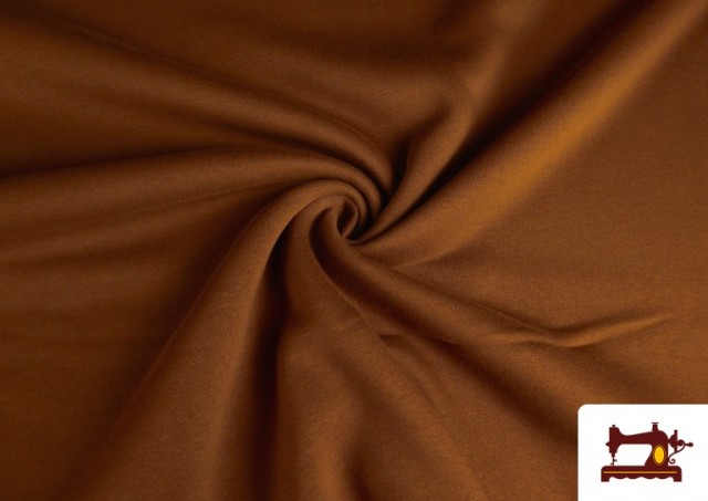 Acheter Tissu en Sweat de Couleurs couleur Brun