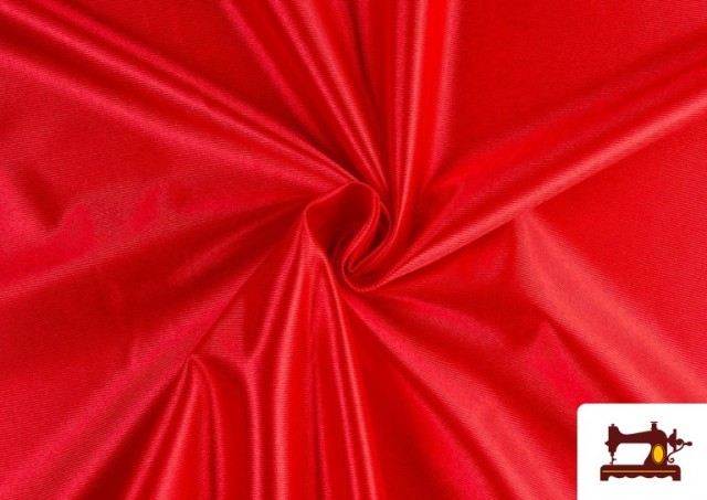 Acheter Tissu Satiné/Ketten de Couleurs - Pièce 25 Mètres couleur Rouge