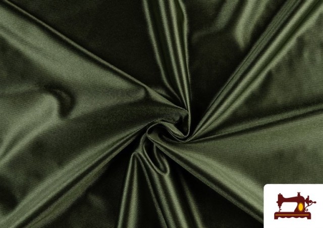 Tissu Satiné/Ketten de Couleurs - Pièce 25 Mètres couleur Vert Bouteille