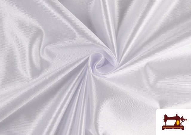 Vente de Tissu Satiné/Ketten de Couleurs - Pièce 25 Mètres couleur Blanc