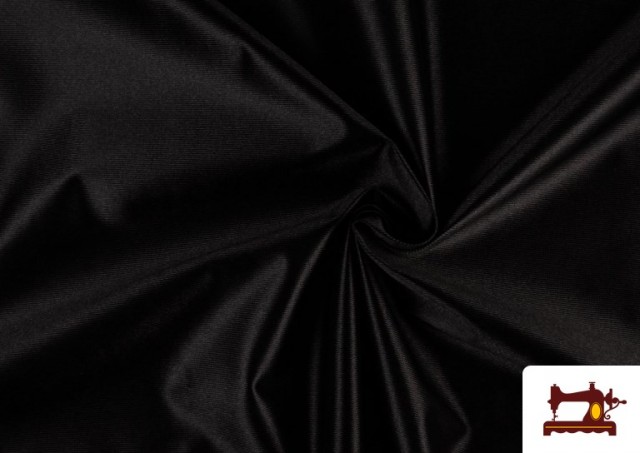 Acheter en ligne Tissu Satiné/Ketten de Couleurs - Pièce 25 Mètres couleur Noir