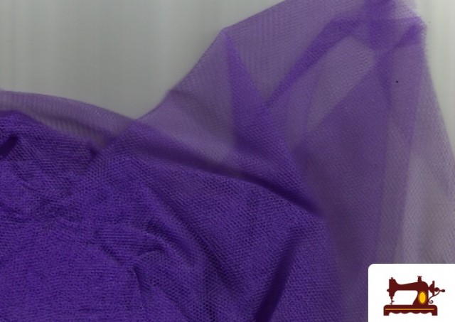Vente en ligne de Tissu en Tulle pour Évènements et Décoration - Pièce 35 Mètres couleur Violet foncé