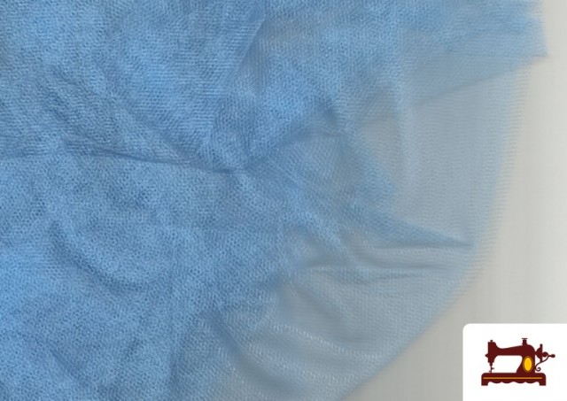 Tissu en Tulle pour Évènements et Décoration - Pièce 35 Mètres couleur Bleu