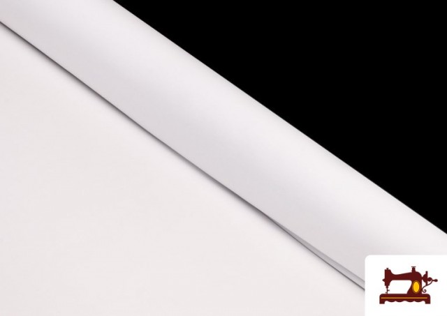 Acheter en ligne Tissu en Stretch Économique - Pièce 50 Mètres couleur Blanc