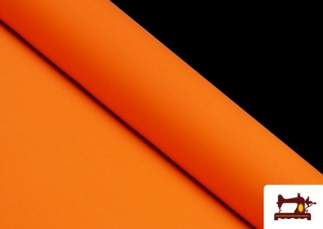Acheter en ligne Tissu en Stretch Économique - Pièce 50 Mètres couleur Orange