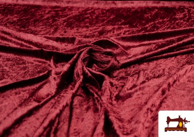 Acheter Tissu en Velours Économique Martelé - Pièce 25 Mètres couleur Grenat