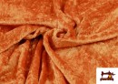 Acheter en ligne Tissu en Velours Économique Martelé - Pièce 25 Mètres couleur Orange