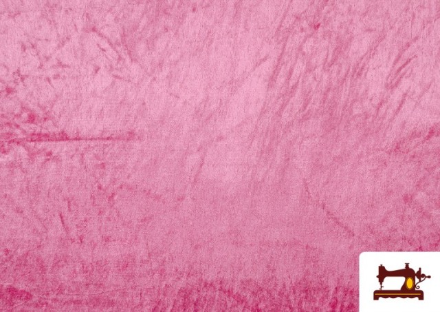 Tissu en Velours Économique Martelé - Pièce 25 Mètres couleur Fuchsia