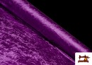 Vente de Tissu en Velours Économique Martelé - Pièce 25 Mètres couleur Violet foncé