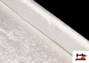 Tissu en Velours Économique Martelé - Pièce 25 Mètres couleur Blanc