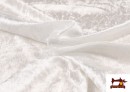 Vente en ligne de Tissu en Velours Économique Martelé - Pièce 25 Mètres couleur Blanc
