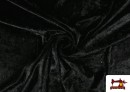 Tissu en Velours Économique Martelé - Pièce 25 Mètres couleur Noir