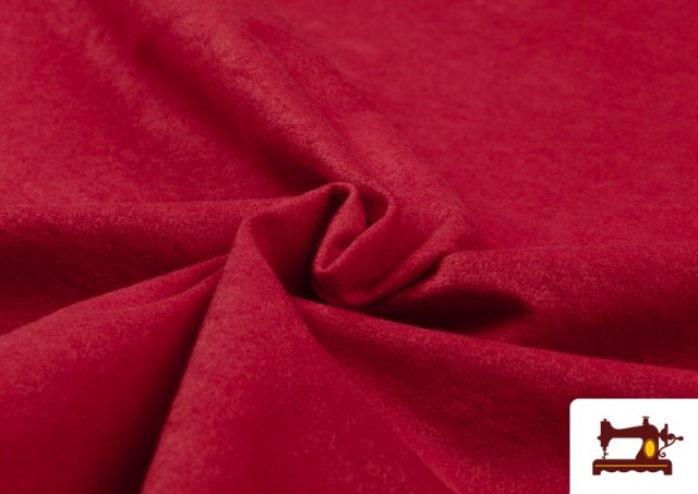 Vente de Tissu en Daim de Couleurs - Pièce 25 Mètres couleur Rouge