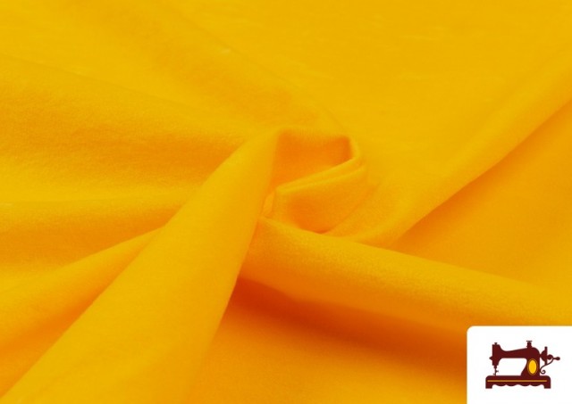 Acheter en ligne Tissu en Daim de Couleurs - Pièce 25 Mètres couleur Jaune