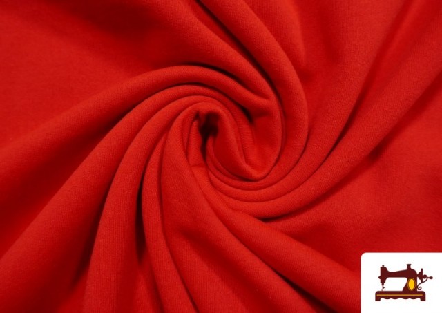 Vente de copy of Tissu en Sweat de Couleurs couleur Rouge