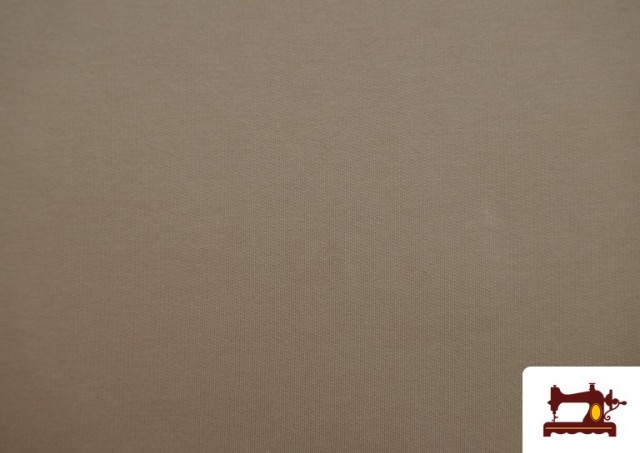 Tissu en Sweat de Couleurs couleur Beige