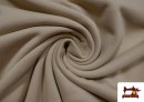 Tissu en Sweat de Couleurs couleur Beige