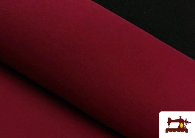 Acheter en ligne Tissu en Sweat de Couleurs couleur Grenat